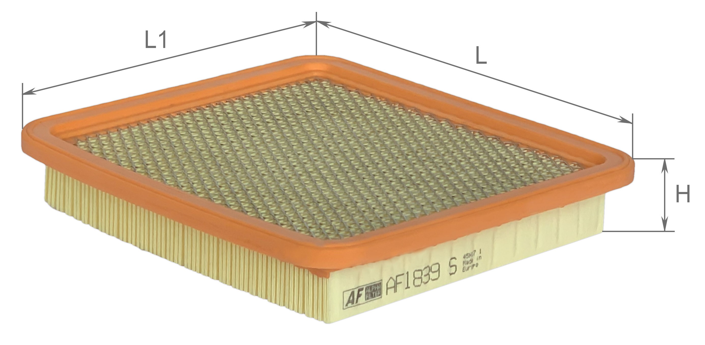 Alpha Filter AF1839S Фильтр воздушный Alpha Filter AF1839S Фильтр воздушный