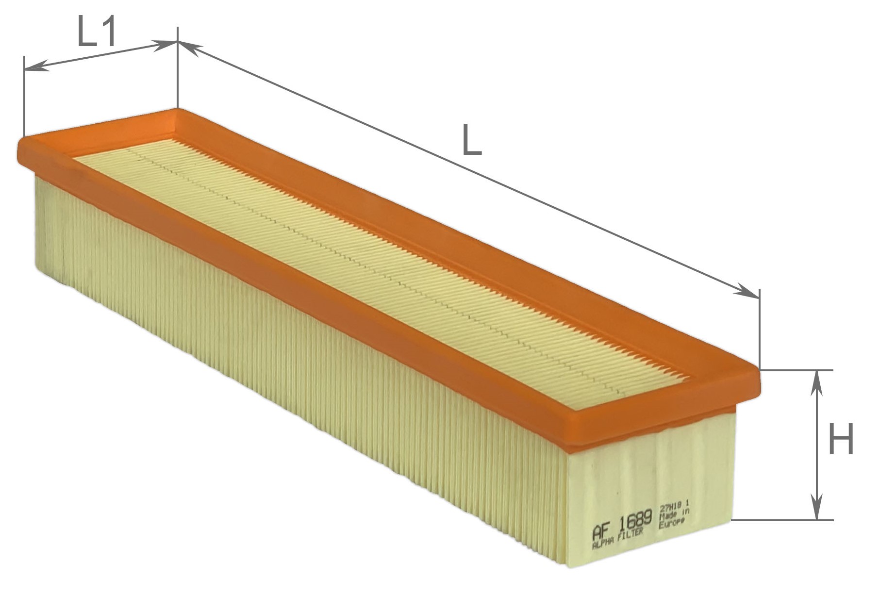 Alpha Filter AF1689 Фільтр повітряний Alpha Filter AF1689 Фільтр повітряний