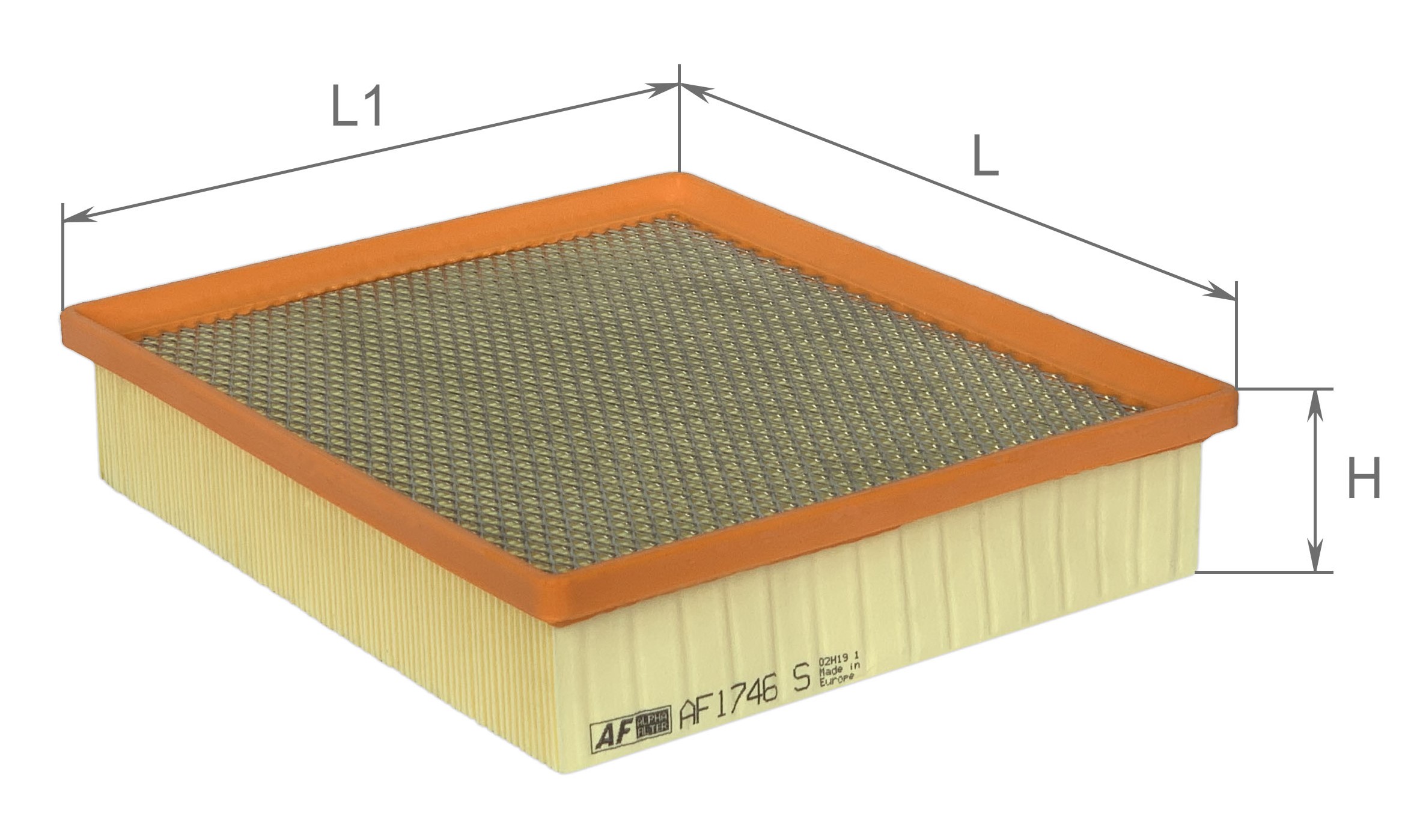 Alpha Filter AF1746S Фільтр повітряний Alpha Filter AF1746S Фільтр повітряний