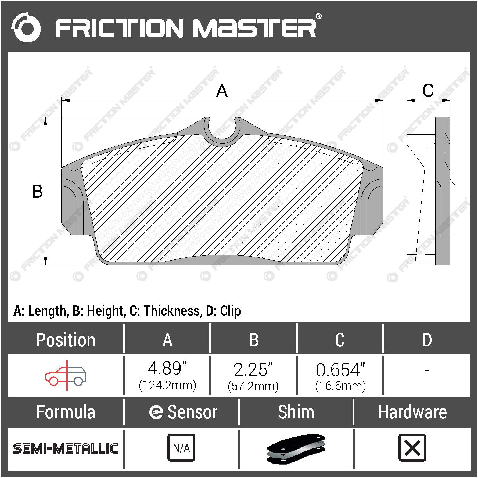 Friction Master MKD1147 Колодки гальмівні Friction Master MKD1147 Колодки гальмівні