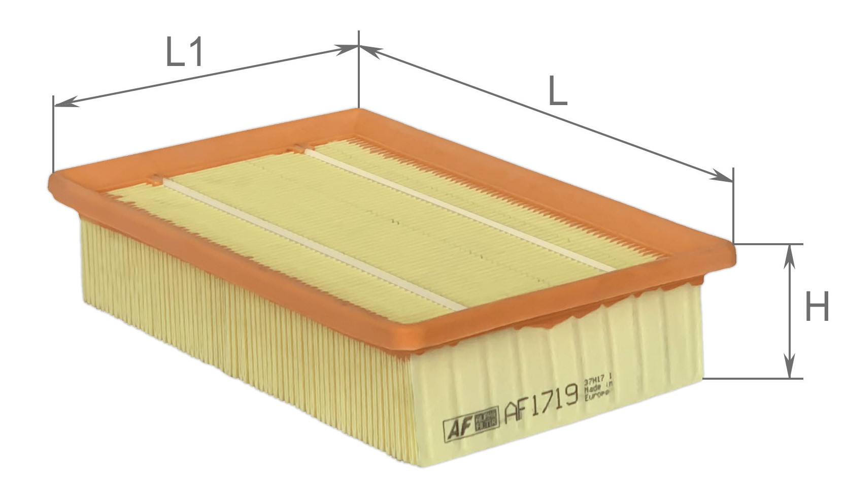 Alpha Filter AF1719 Фільтр повітряний Alpha Filter AF1719 Фільтр повітряний