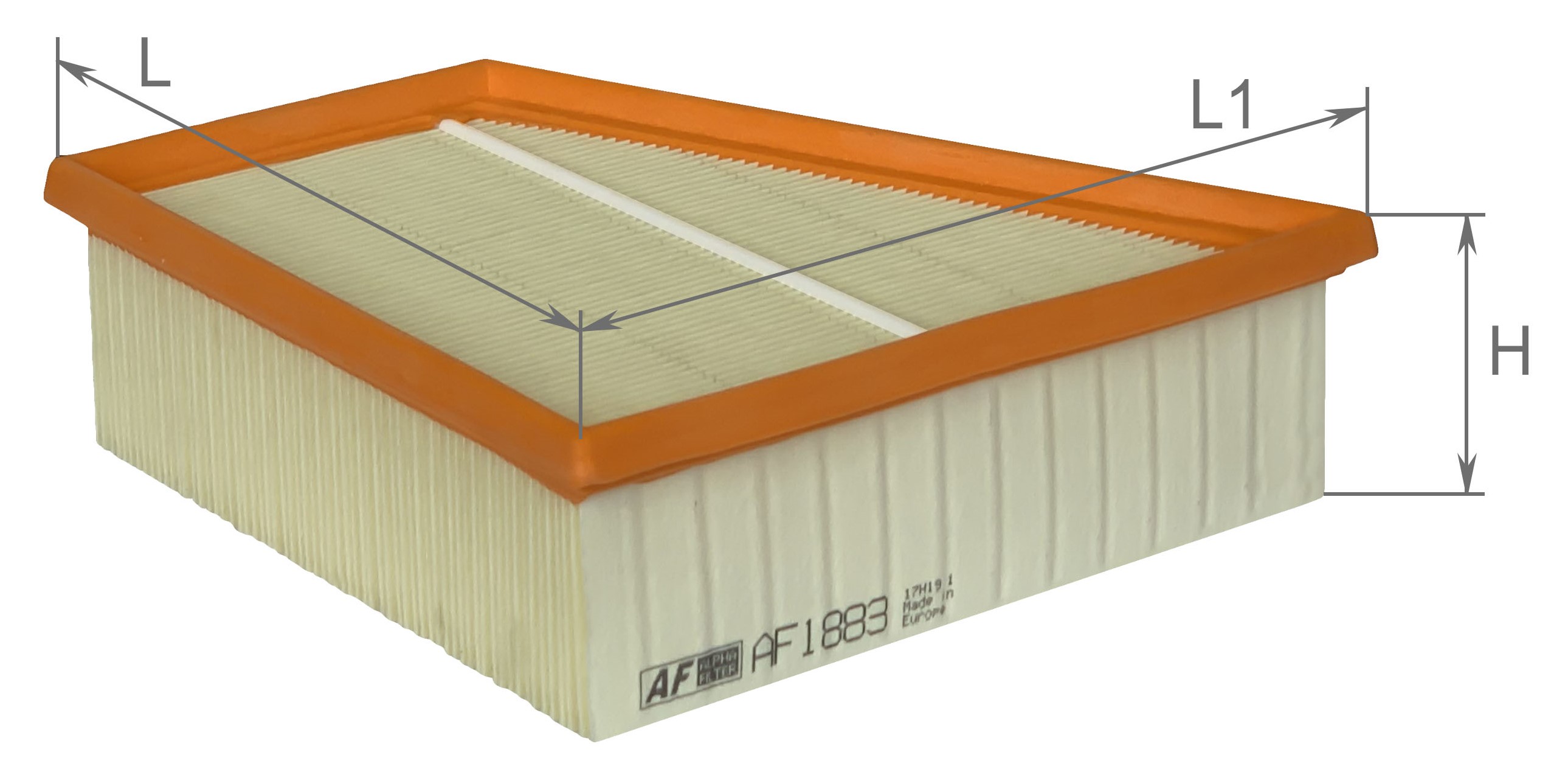 Alpha Filter AF1883 Фільтр повітряний Alpha Filter AF1883 Фільтр повітряний