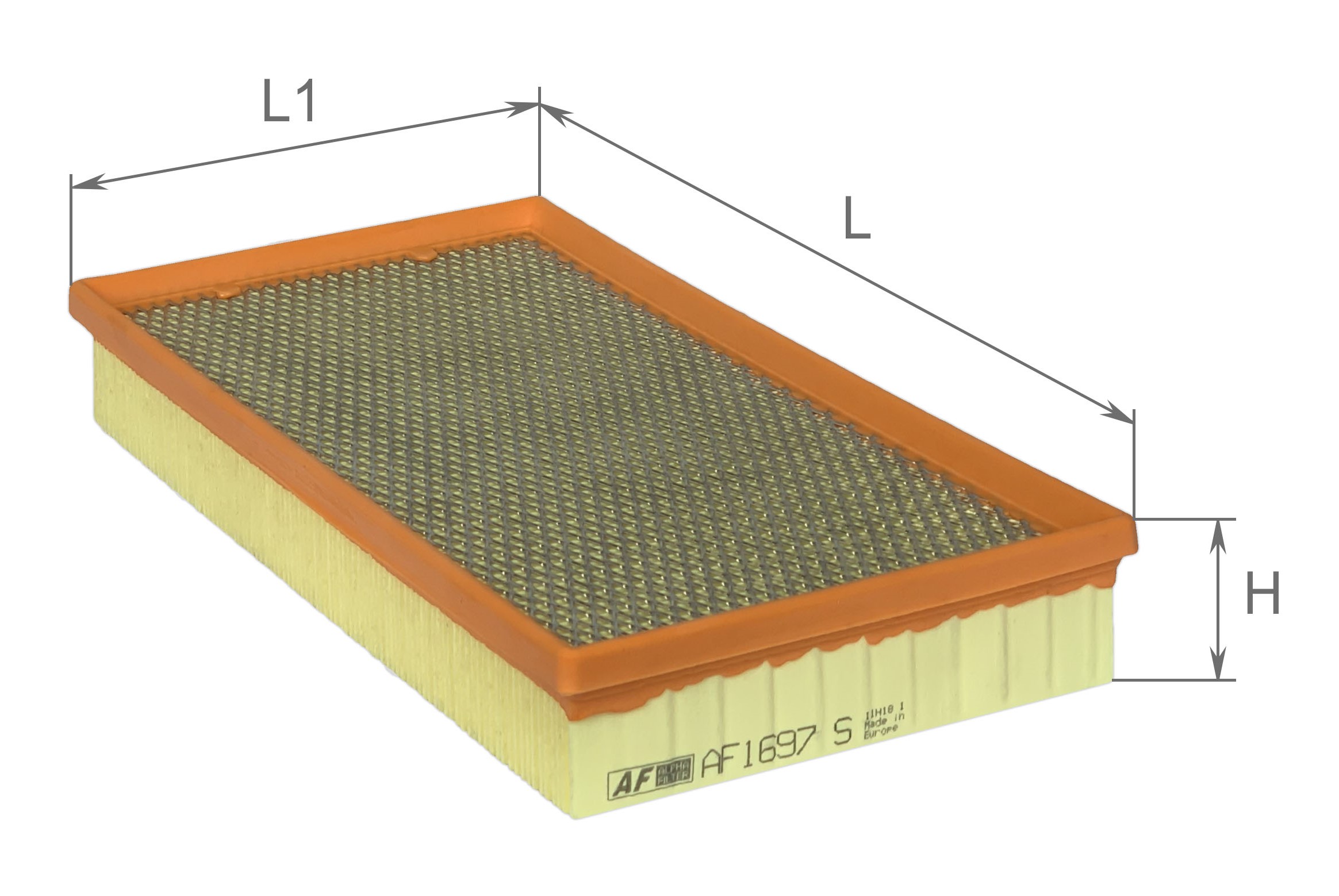 Alpha Filter AF1697S Фільтр повітряний Alpha Filter AF1697S Фільтр повітряний