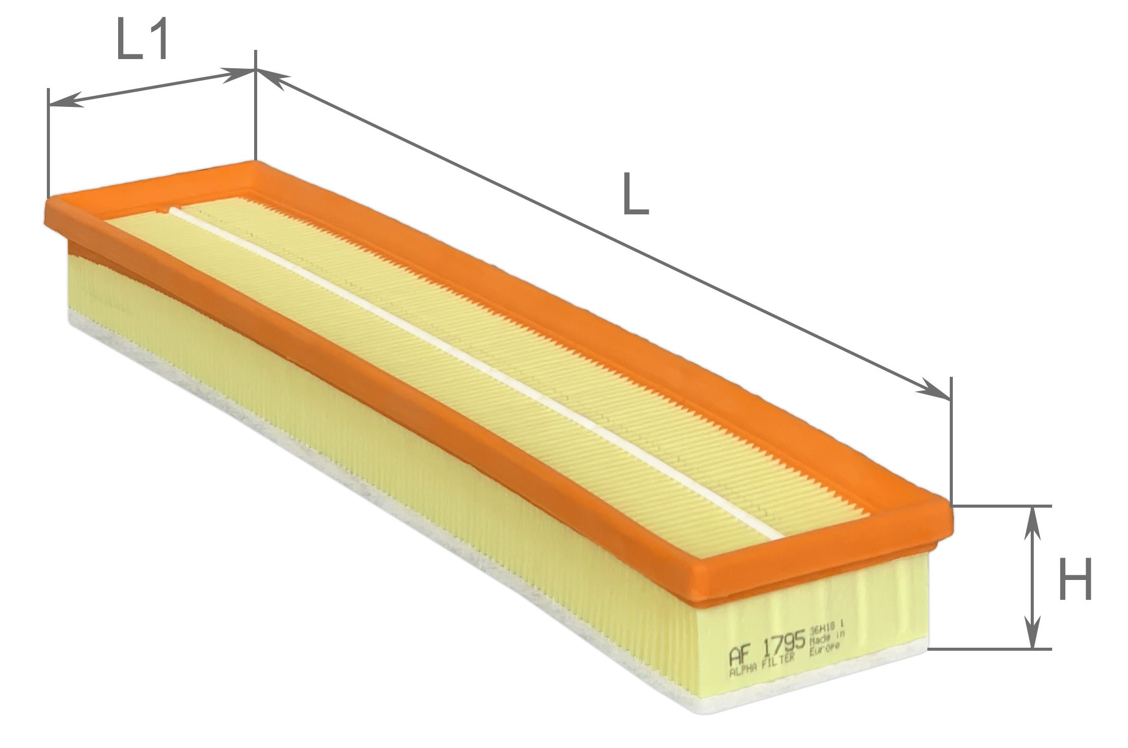 Alpha Filter AF1795 Фільтр повітряний Alpha Filter AF1795 Фільтр повітряний