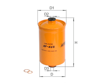 Alpha Filter AF468 Фільтр паливний