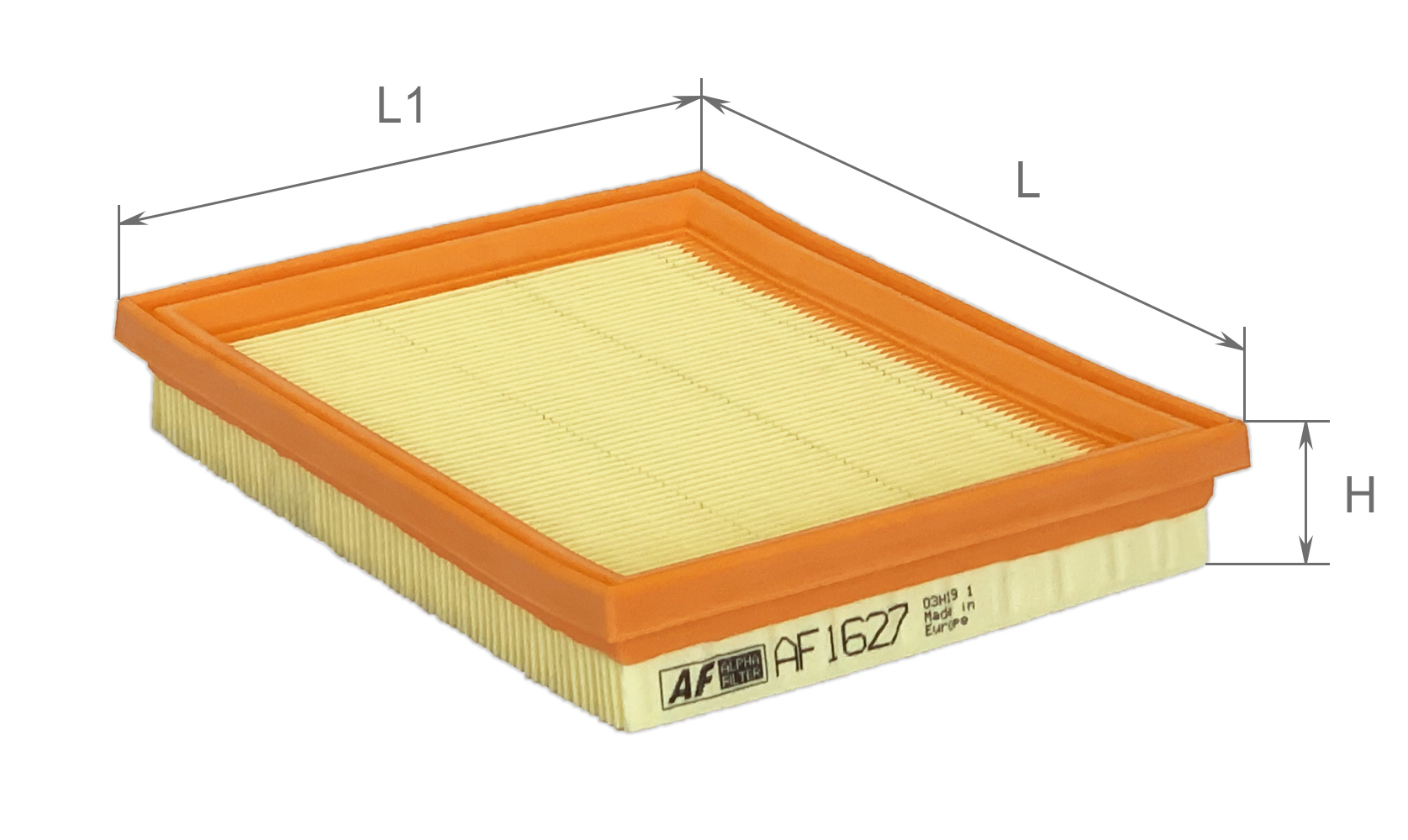 Alpha Filter AF1627 Фільтр повітряний