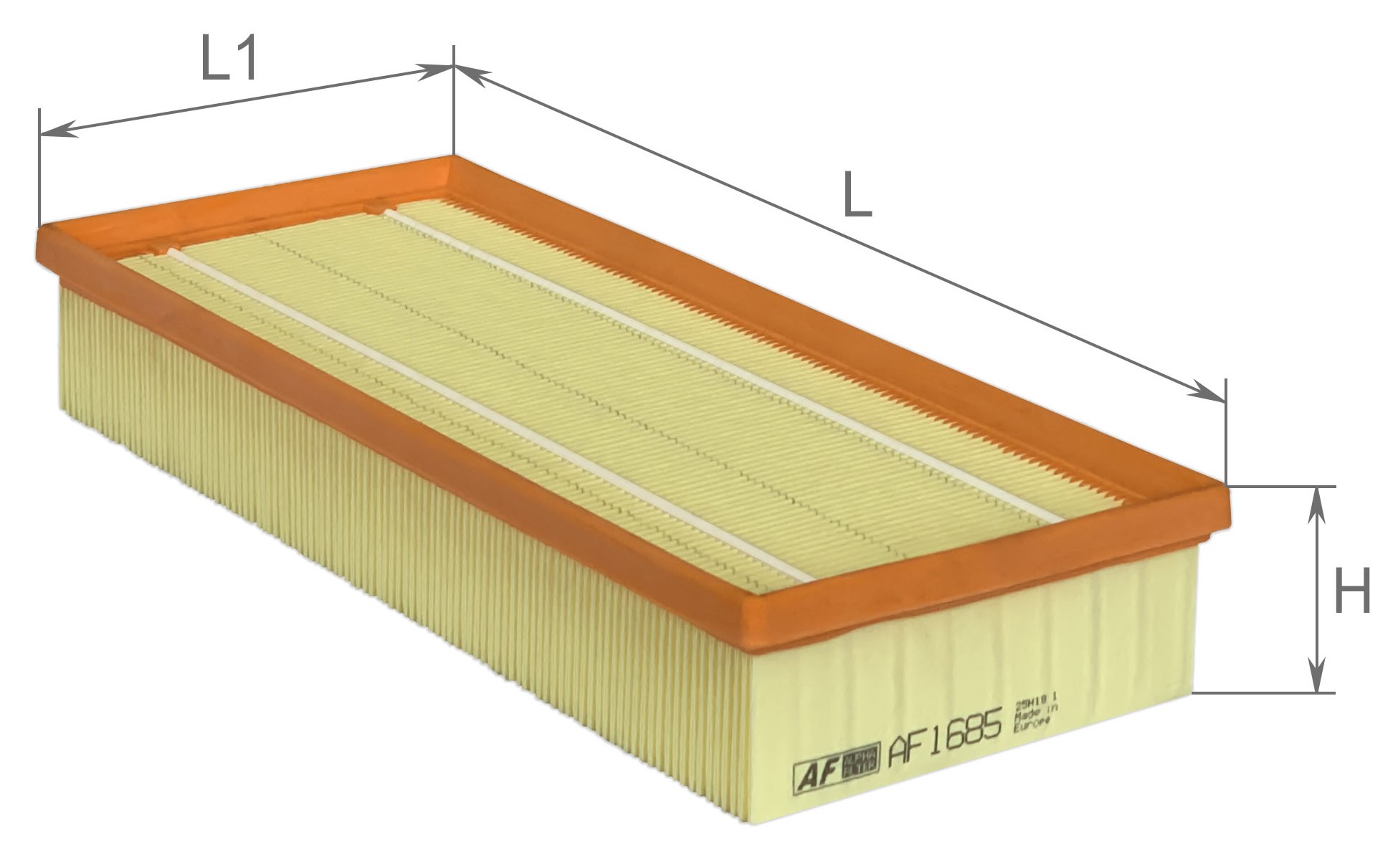 Alpha Filter AF1685 Фільтр повітряний