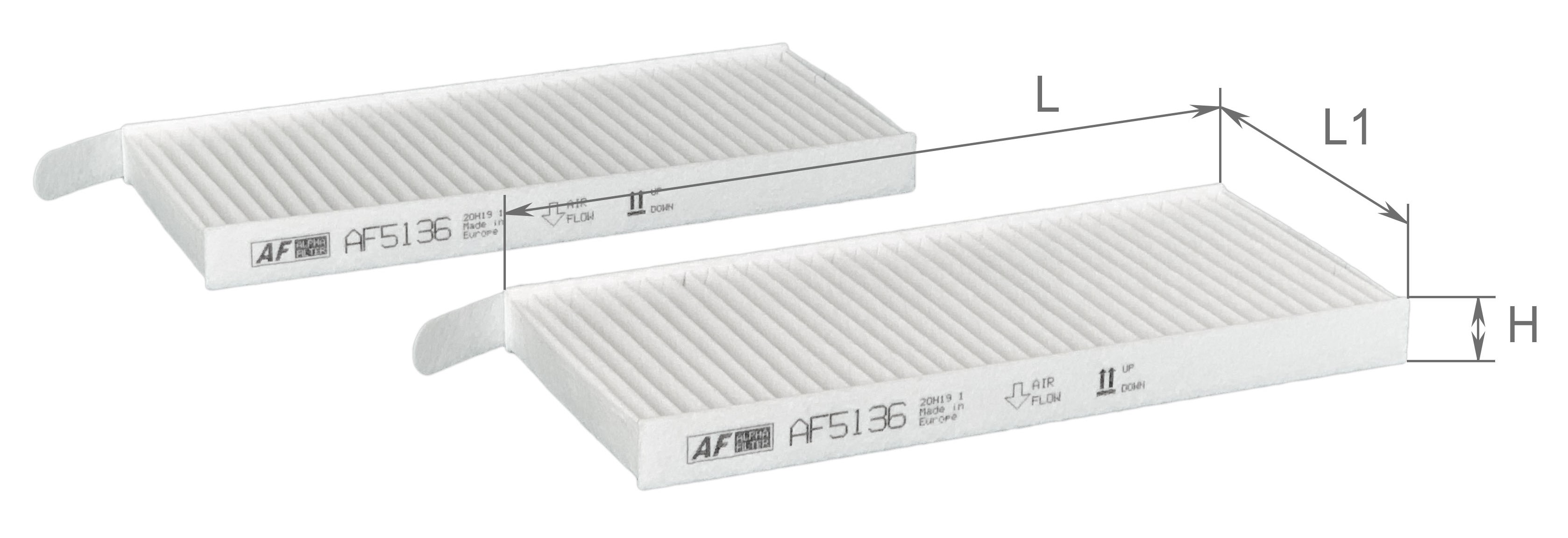 Alpha Filter AF5136 Фільтр салона Alpha Filter AF5136 Фільтр салона