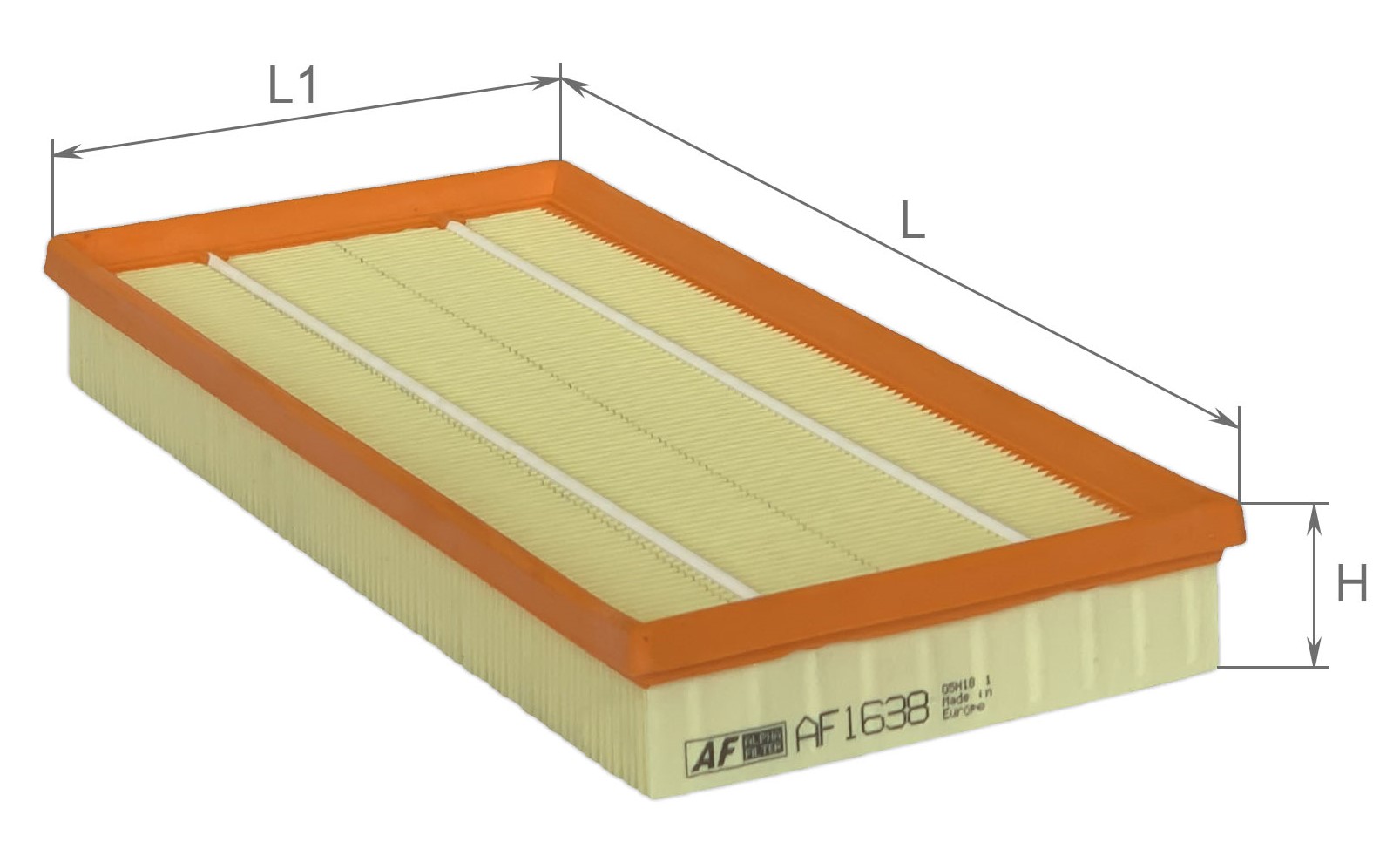 Alpha Filter AF1638 Фильтр воздушный Alpha Filter AF1638 Фильтр воздушный