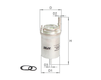 Alpha Filter AF460 Фільтр паливний