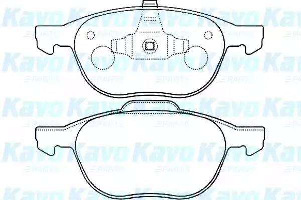 Kavo Parts BP-4555 Колодки гальмівні Kavo Parts BP-4555 Колодки гальмівні