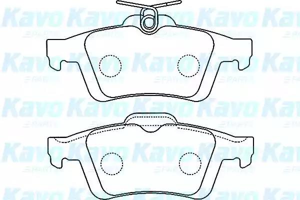 Kavo Parts BP-4556 Колодки тормозные
