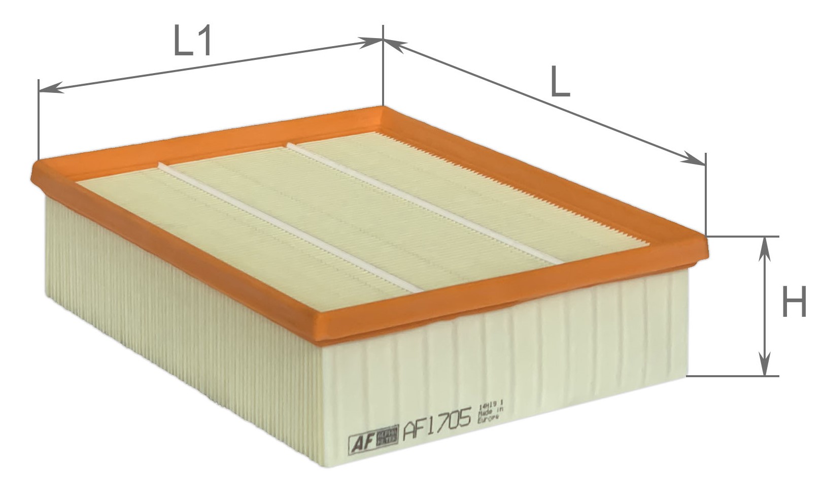 Alpha Filter AF1705 Фільтр повітряний Alpha Filter AF1705 Фільтр повітряний