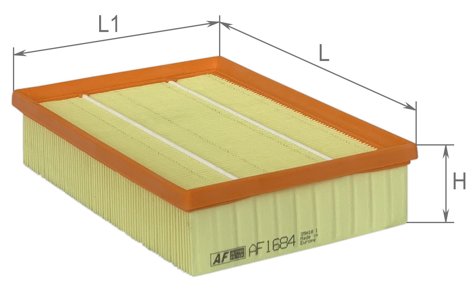 Alpha Filter AF1684 Фільтр повітряний
