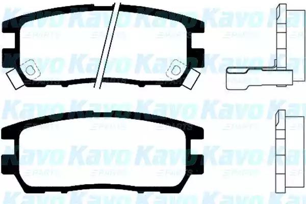 Kavo Parts BP-5513 Колодки тормозные