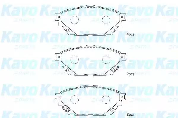 Kavo Parts BP-5563 Колодки гальмівні Kavo Parts BP-5563 Колодки гальмівні