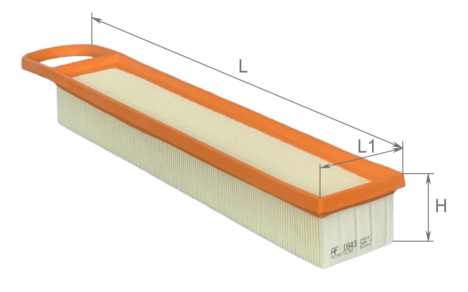 Alpha Filter AF1843 Фільтр повітряний