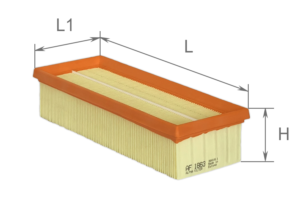 Alpha Filter AF1863 Фильтр воздушный