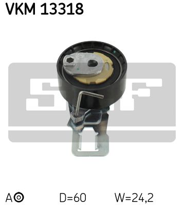 SKF VKM 13318 Ролик натяжний ременя поліклинового SKF VKM 13318 Ролик натяжний ременя поліклинового