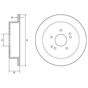 Delphi BG4940C Brake disc
