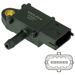 Delphi DPS00017 Датчик тиску вихлопних газів	