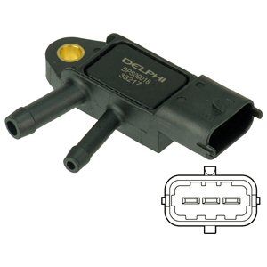Delphi DPS00018 Sensor exhaust gas pressure Delphi DPS00018 Sensor exhaust gas pressure
