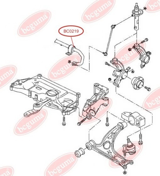 BC-Guma BC0219 Втулка стабілізатора — Фото №2 BC-Guma BC0219 Втулка стабілізатора — Фото №2