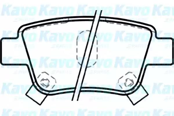 Kavo Parts BP-9083 Колодки гальмівні Kavo Parts BP-9083 Колодки гальмівні