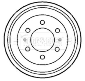 Borg & Beck BBR7102 Bremstrommel Borg & Beck BBR7102 Bremstrommel