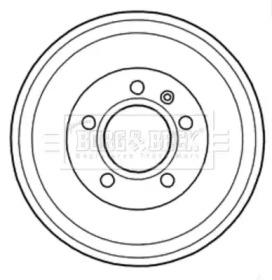 Borg & Beck BBR7215 Bremstrommel