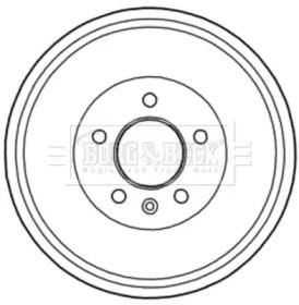 Borg & Beck BBR7216 Bremstrommel
