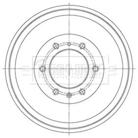 Borg & Beck BBR7265 Bremstrommel Borg & Beck BBR7265 Bremstrommel