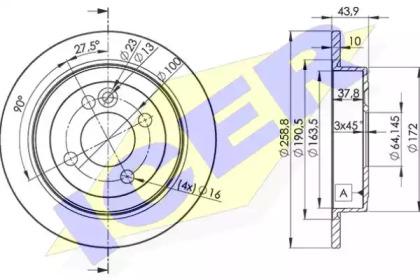 Icer 78BD8571-2 Brake disc Icer 78BD8571-2 Brake disc