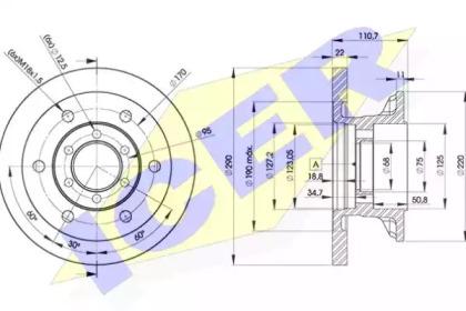 Icer 78BD8772-1 Диск гальмівний Icer 78BD8772-1 Диск гальмівний
