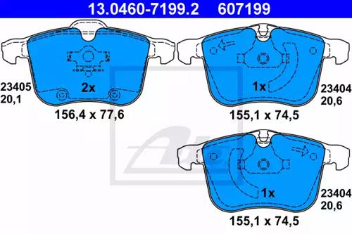 Ate 13.0460-7199.2 Brake pads Ate 13.0460-7199.2 Brake pads