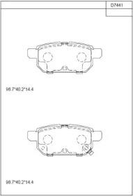 Asimco KD7441 Brake pads Asimco KD7441 Brake pads