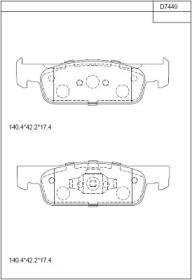 Asimco KD7449 Brake pads
