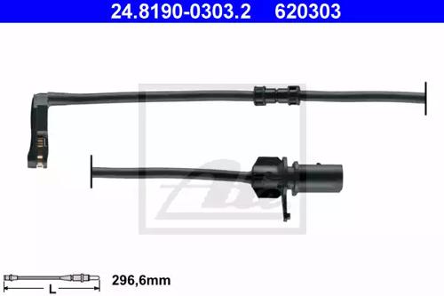 Ate 24.8190-0303.2 Датчик зносу Ate 24.8190-0303.2 Датчик зносу