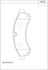 Asimco KD78129 Brake pads