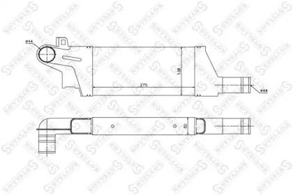 Stellox 10-40059-SX Радіатор інтеркулера Stellox 10-40059-SX Радіатор інтеркулера