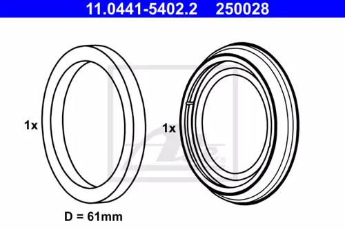 Ate 11.0441-5402.2 Repair kit disc brake