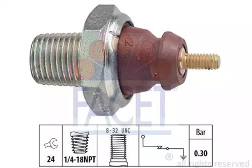 Facet 7.0011 Sensor assy oil pressure