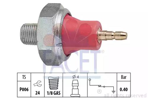 Facet 7.0015 Sensor assy oil pressure