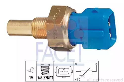 Facet 7.3156 Датчик температури охолоджуючої рідини