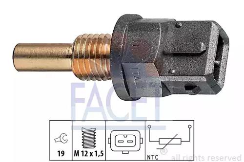 Facet 7.3200 Датчик температури охолоджуючої рідини