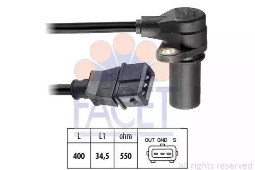Facet 9.0222 Sensor assy crankshaft position Facet 9.0222 Sensor assy crankshaft position