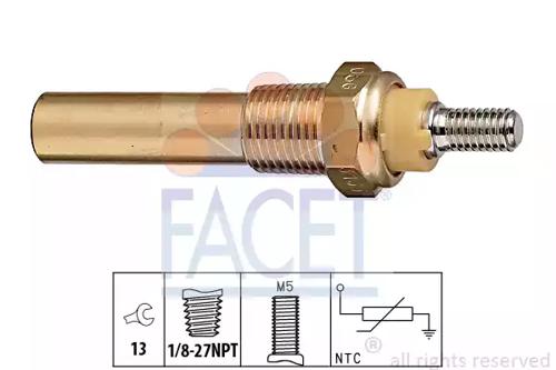 Facet 7.3135 Датчик температуры охлаждающей жидкости