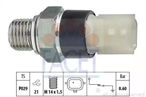 Facet 7.0178 Sensor assy oil pressure Facet 7.0178 Sensor assy oil pressure