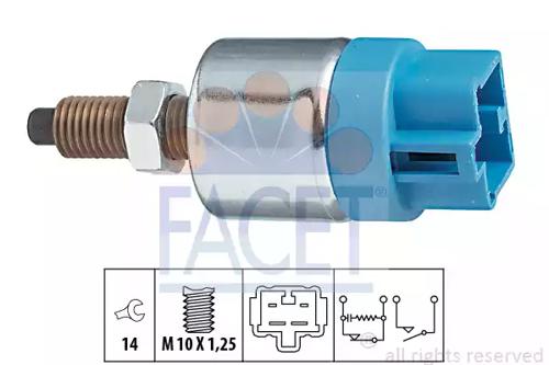 Facet 7.1090 Switch assy stop lamp