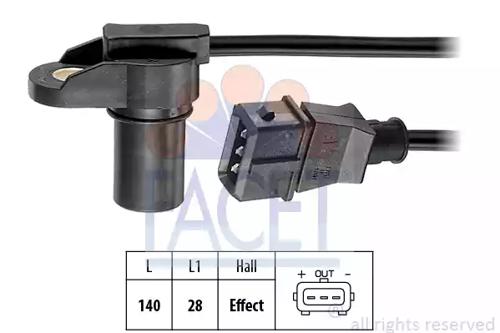 Facet 9.0277 Sensor assy crankshaft position